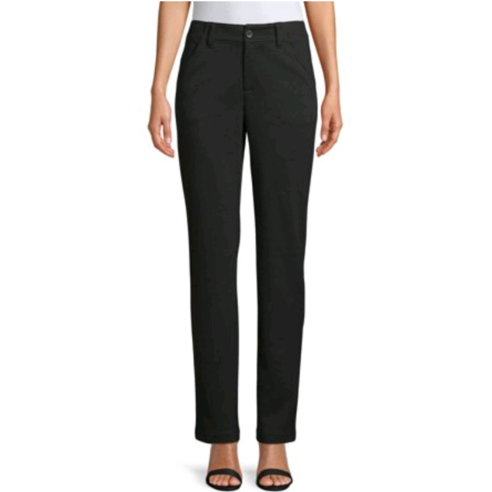 NWT Time and Tru women's Black Knit Trousers Size 18